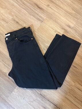 Levi’s Wedgie Straight Black Denim Jeans